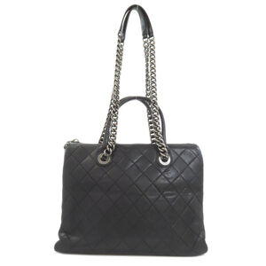 Chanel Matelassé 2-Way Tote Bag with Silver Hardware, Calfskin, Women's.